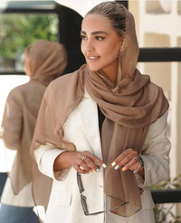 شال زنانه حریر حاشیه پولک دوزی