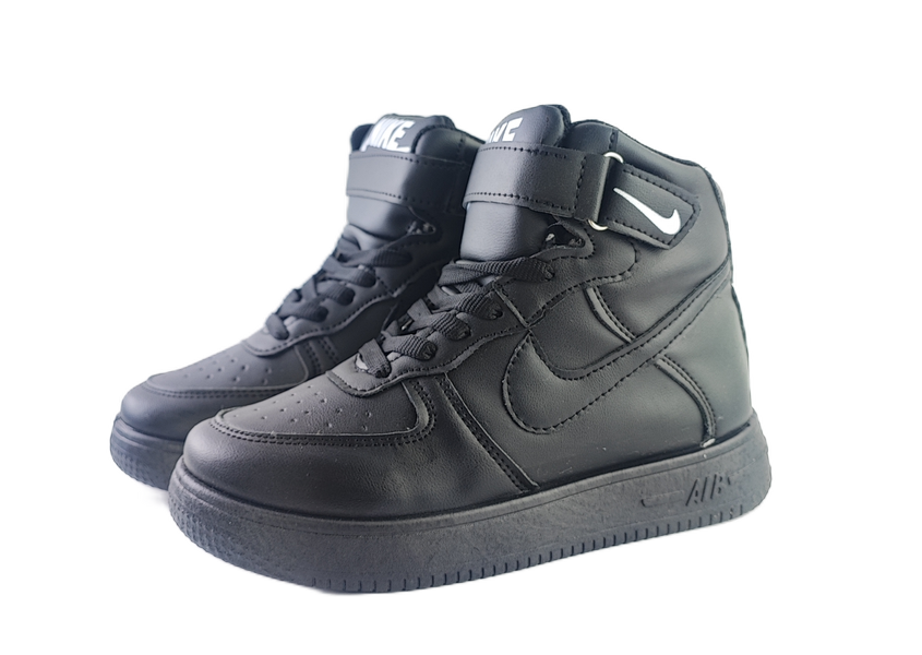 کفش اسپرت زنانه وپسرانه مدل نایکی ایرفورس ساقدار nike airforce مشکی کد 69