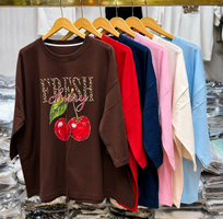 باکسی لش طرح چری سوپر پنبه لاکرا کیفیت اعلا | تیشرت باکسی لش طرح چری سوپر پنبه لاکرا کیفیت اعلا کد 990