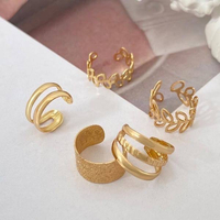 پک گوشواره دخترانه برنج مدل ایرکاف