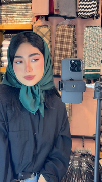 خرید روسری زنانه مینی اسکارف ساتن قواره 70 سانتیمتر 