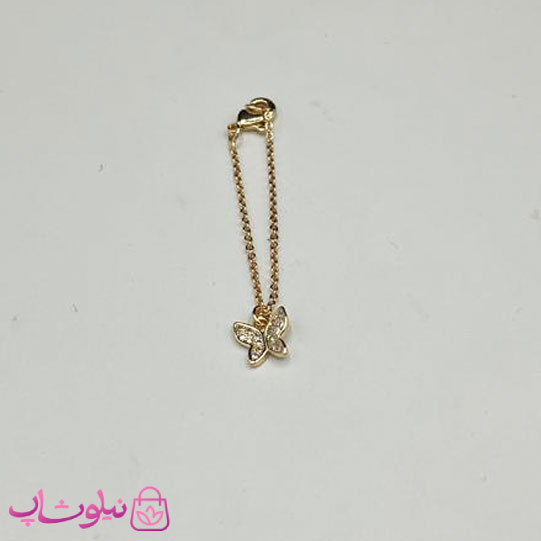 خرید  آویز ساعت زنانه ysx طرح پروانه طلایی 