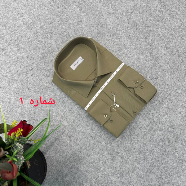 پیراهن ساده مردانه قواره کلاسیک _ استین بلند