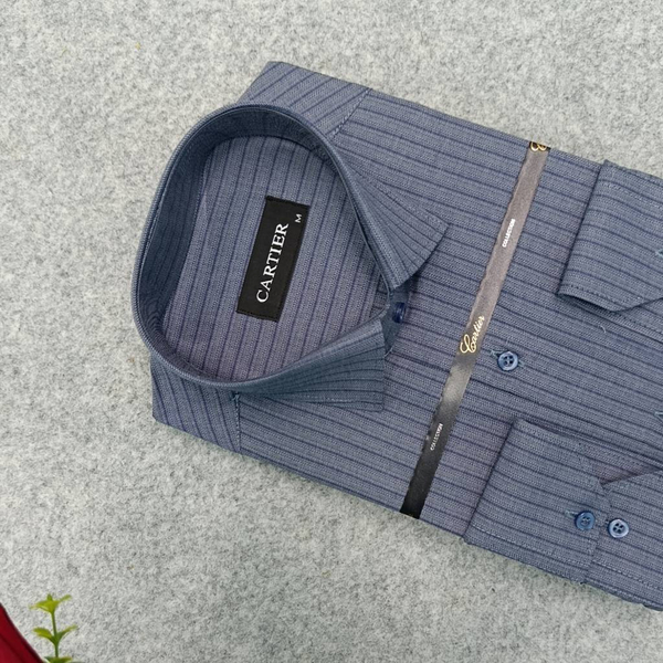 پیراهن مردانه استین بلند سایز M تا 2XL | پیراهن کلاسیک طرح راه راه| پیراهن مردانه رسمی CC4