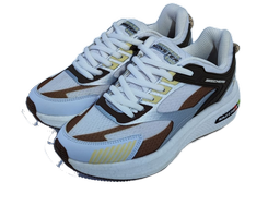 کفش اسپرت و روزمره مردانه برند اسکچرز Skechers مدل مانستر مشکی سفید قهوهای کد 382