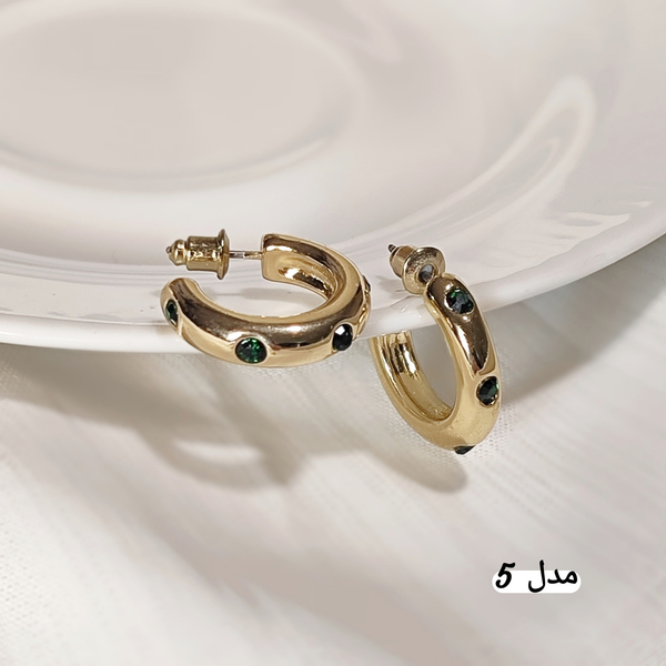گوشواره های حلقه ای طلایی