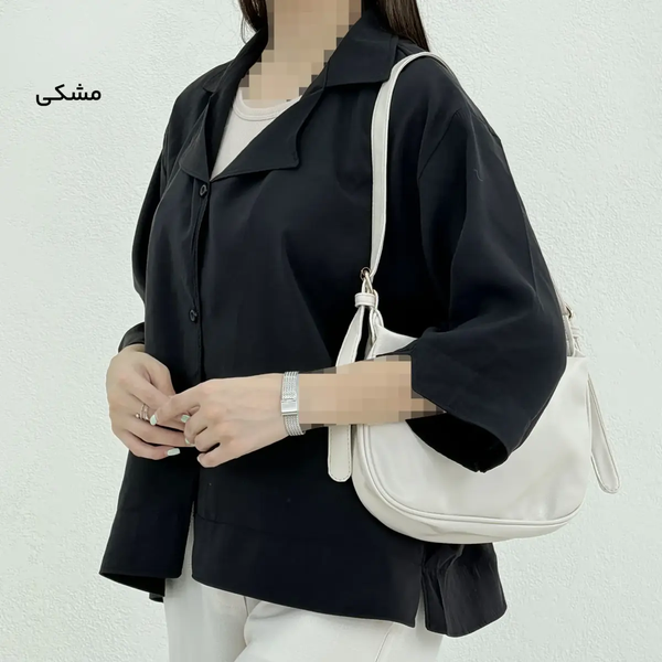شومیز زنانه سیلک یقه انگلیسی | شیکدونیا