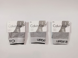 شورت مردانه نیمپا کلوین کلاین (Calvin Klein) رنگ طوسی ملانژ – پک ۳ عددی سایز بزرگ 2XL و 3XL