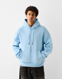 هودی آبی آسمانی Bershka