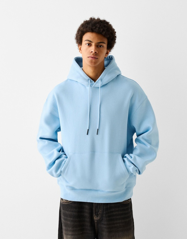 هودی آبی آسمانی Bershka