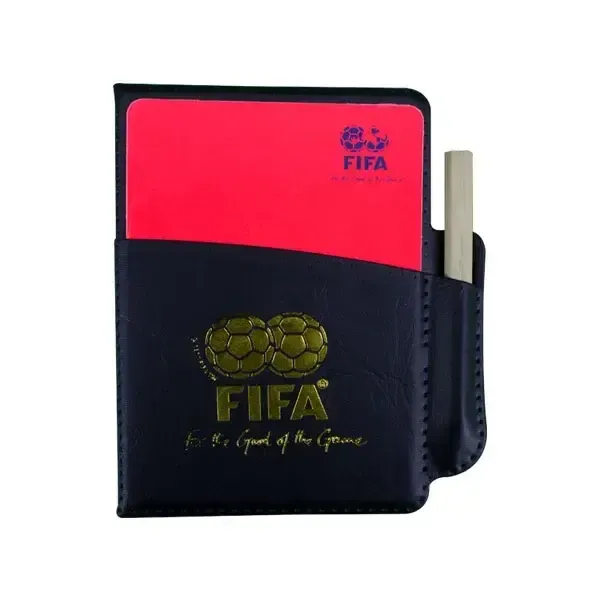 خرید کارت داوری فوتبال طرح FIFA همراه با کیف و خودکار 