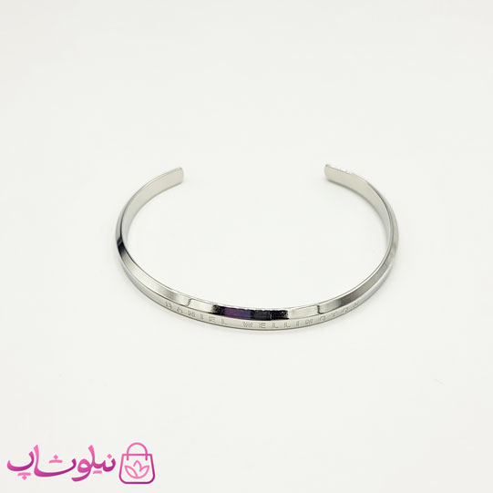 خرید  دستبند زنانه دنیل ولینگتون نقره ای استیل 