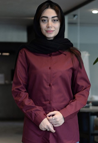شومیز آلبالویی ( چری ) کد(7116)