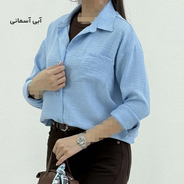 شومیز زنانه تک جیب شیک و آزاد