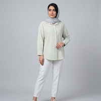 شومیز زنانه راه راه نگین دار