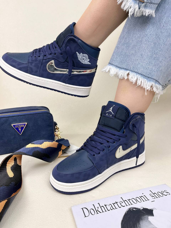 کتونی ونس زنانه نیو ایر جردن وان پانتر 💙 نایک NIKE AIR JORDAN Panter کد 1749دختر طهرونی