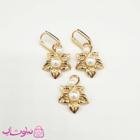 خرید  نیم ست زنانه ژوپینگ مدل گل و مروارید 