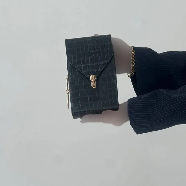 خرید کیف دوشی چرم طرح سنگی 