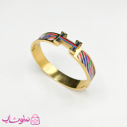 خرید دستبند زنانه هرمس مدل پهن چند رنگ