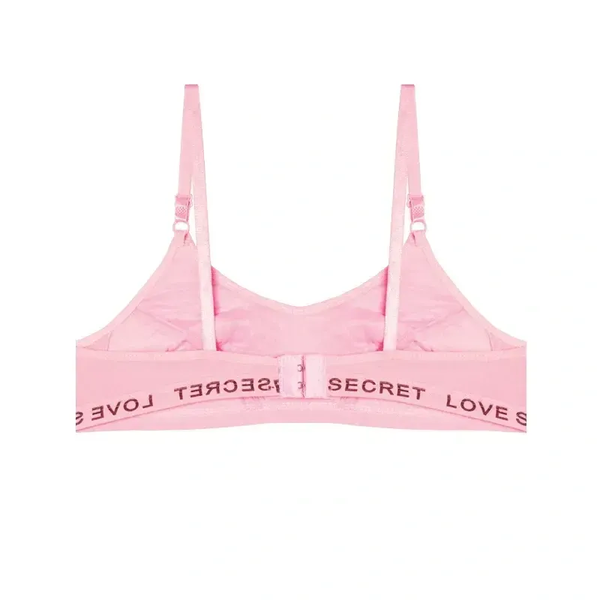 سوتین ورزشی دخترانه نخی دولایه کش LOVE SECRET مدل اسپرت بدون فنر