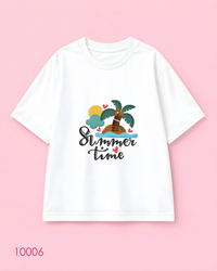 خرید  تیشرت اورسایز طرح  Summer Time 
