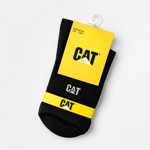 خرید  جوراب مردانه مشکی ساقدار CAT 