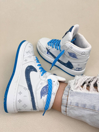 کتانی ونس ساقدار زنانه تراویس طرح لوی ویتون NIKE کد 1638