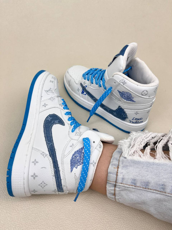 کتانی ونس ساقدار زنانه تراویس طرح لوی ویتون NIKE کد 1638
