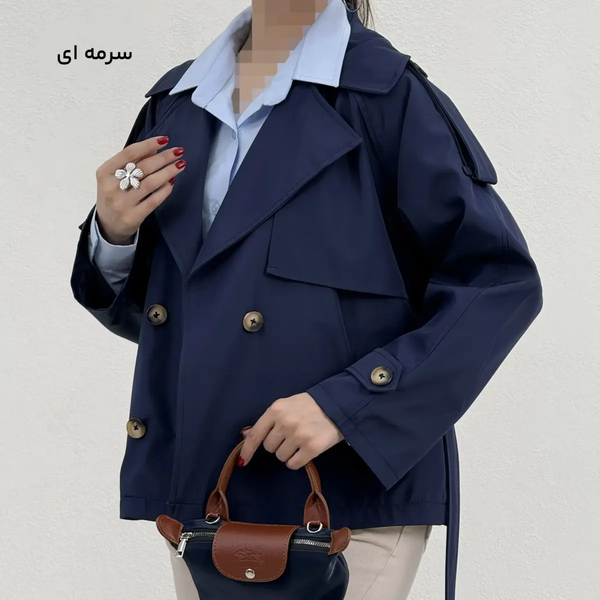 ترنچ کت کوتاه زنانه کارول