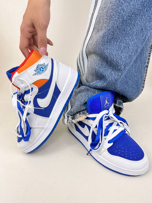 خرید  کتونی ساقدار زنانه ایر جردن 1 کینگ بلو  1 NIKE AIR JORDAN 