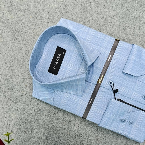 پیراهن مردانه استین بلند سایز M تا 2XL پارچه فلورا | پیراهن کلاسیک مردانه طرح ریز محو قواره آزاد | پیراهن مردانه رسمی T1