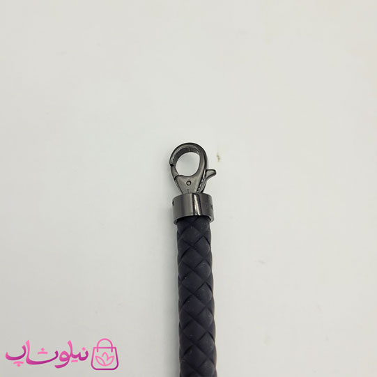 دستبند امگا رابر مشکی قفل مشکی مردانه زنانه کیفیت مستر کد 1400