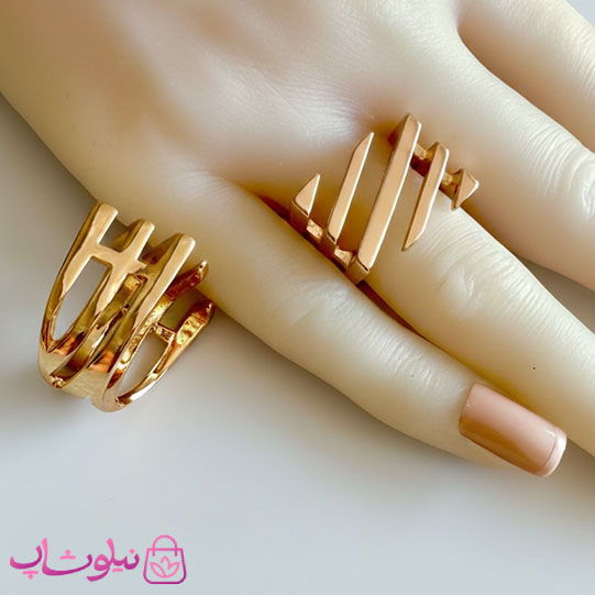 خرید  انگشتر زنانه ژوپینگ مدل مربعی و درشت 