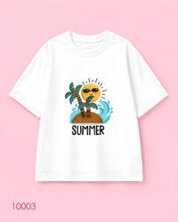 خرید  تیشرت اورسایز طرح Summer 