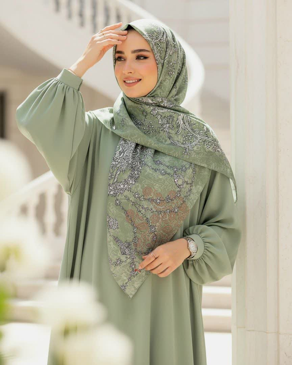 روسری نخی قواره 110 سانتیمتر