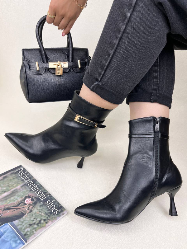 خرید نیم بوت پاشنه دار زنانه زارا  چارلی ZARA 