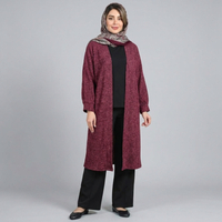 مانتو زنانه موهر بیسکویتی پاییزی کد 85