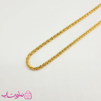 خرید  زنجیر گردنبند زنانه مدل خاویاری استیل طلایی 