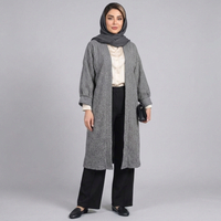 خرید مانتو زنانه موهر بیسکویتی پاییزی 
