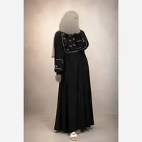 خرید عبا گلدوزی پاپیونی الیزه مشکی مناسب شیردهی 