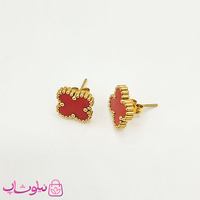 ست گردنبند و گوشواره دخترانه ونکلیف قرمز کد 1691