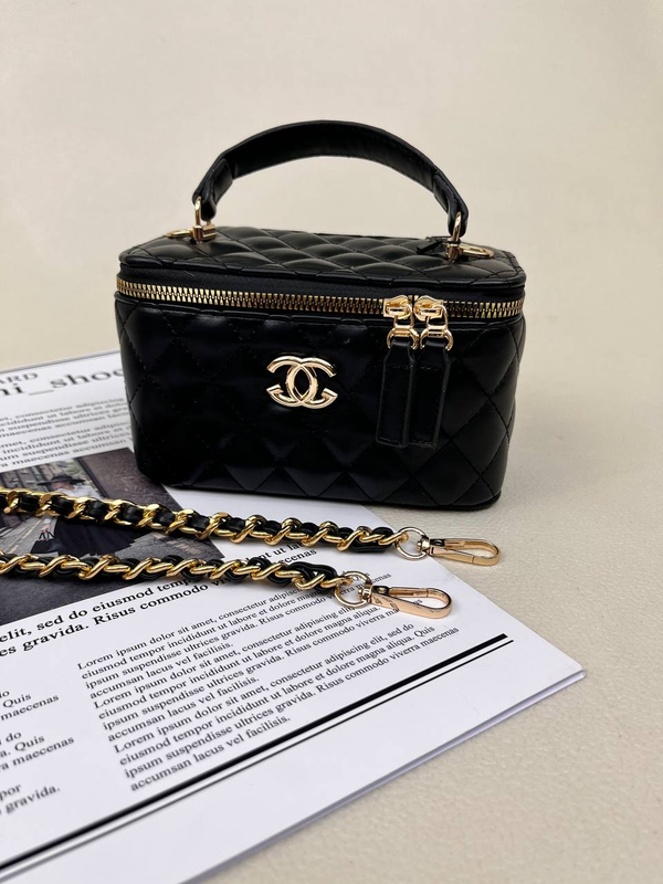 کیف زنانه باکسی دوختی آینه دار شنل  CHANEL کد 1670