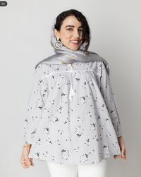 تونیک زنانه گلدار میخک کد 272