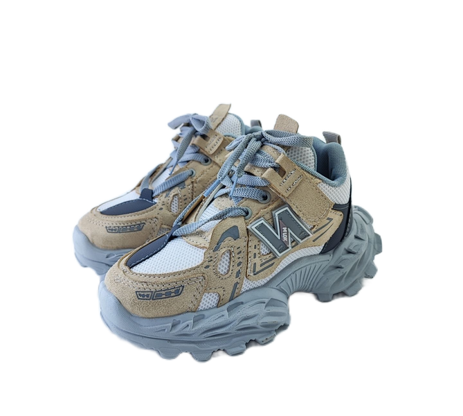کفش بچگانه برند نیوبالانس newbalance کرم طوسی