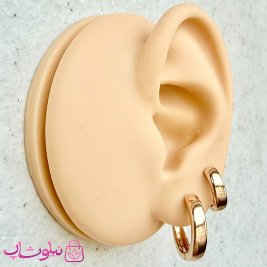 پک گوشواره ژوپینگ مدل حلقه ای طلایی (2 جفت) کد 4591