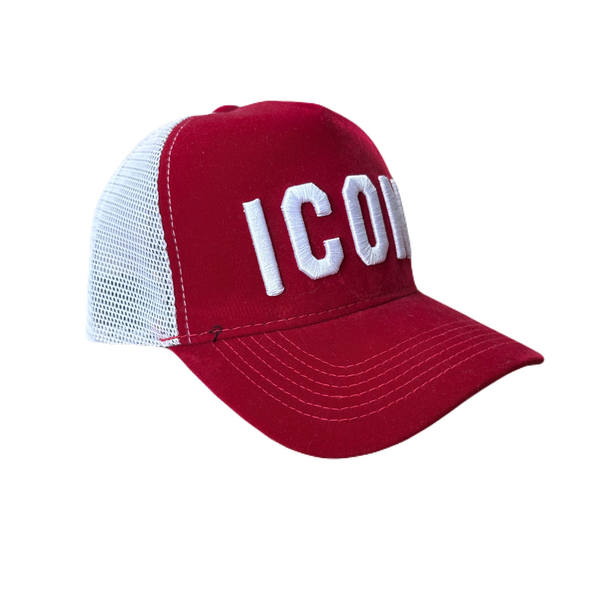 کلاه کپ بیسبالی قرمز مدل ICON