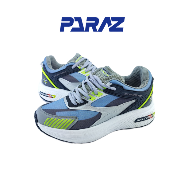 خرید کفش اسپرت و روزمره مردانه برند اسکچرز Skechers مدل مانستر مشکی سبز طوسی 