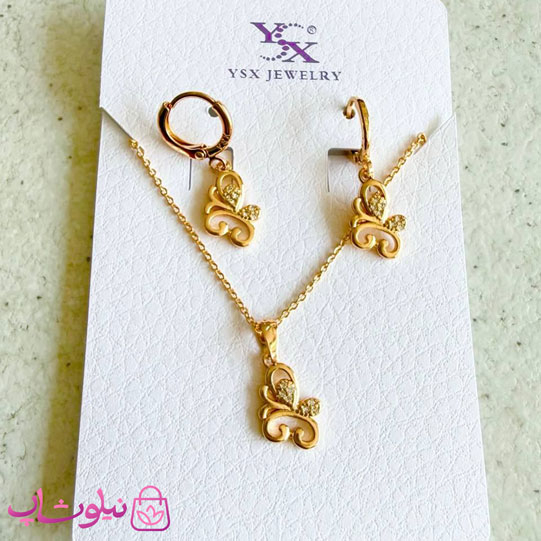 خرید  نیم ست زنانه ysx طرح پروانه رقصان 