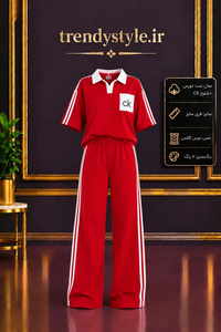 ست دورس و شلوار زنانه مدل CK (جنس دورس گلکسی، فری‌سایز)