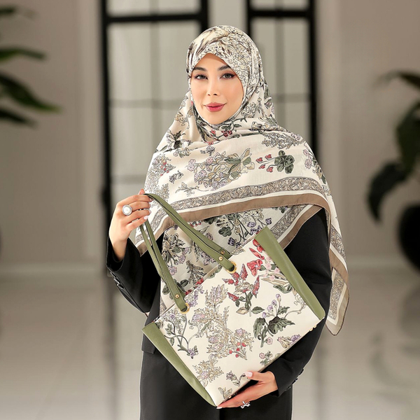 خرید ست کیف و روسری مدل پوران 